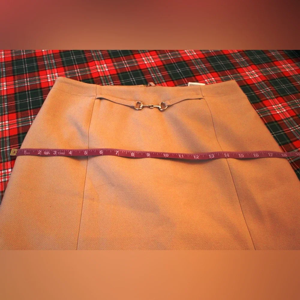 H&M Tan Camel Color Pencil Mini Skirt Size 6
